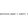 while not dead code