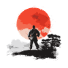 Judoka Judo Japan Sun Retro