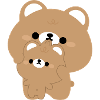 Couple d’ours mignons
