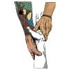 holding on
