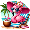 Flamingo Tropical Summer