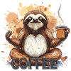 Faultier Sloth Kaffee Coffee