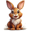 Niedlicher Hase oder süßes Kaninchen