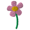 Spring Flower Embroidered
