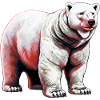 White polar bear