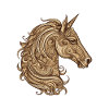 Einhorn Porträt