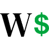 Letter w dollar