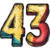 43 Symbole numérique