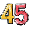 45 Number symbol