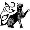 Celtic Black Cat