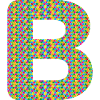 Buntes Herz-B Design – Einzigartig & Stylisch!