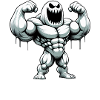 White Monster - Muscle Monster Gym Training