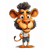 A lion in clothes