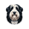 Dog Face - Bearded Collie
