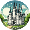 Fairytale castle white