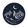 Dark Peaks Monoline Emblem
