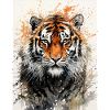 Tigre à l’aquarelle