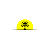 Palm Tree Sun Line