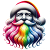 🎅✨ Magical Rainbow Santa Claus ✨🎅