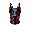 Dog Face - Doberman