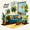 Plant lover living room