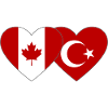 Canada Dinde Drapeau Coeur