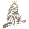 King Sloth Coziness Crown