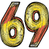 69 Number Symbol