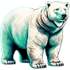 White polar bear