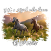 Loving Horse Love Illustration