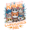 Rage Consumes Me Cat