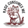 Rage Consumes Me Cat