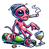 Hungover Alien