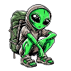 Alien Backpacker Design