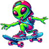 Skater Alien Design