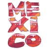 Mexico Brick Pattern Letters
