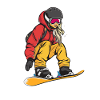 Snowboarder Graphic