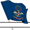 North Dakota Flag Text Banner