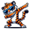tiger comic dabbing