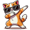 cat comic dabbing