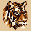 Geometric Tiger Image