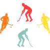 Feldhockeyspieler Evolution Feldhockey