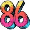 86 Number Symbol