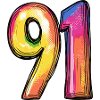 91 Number Symbol
