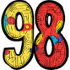 98 Number Symbol