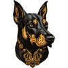 Doberman Dog Portrait