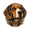 Beagle Dog Portrait