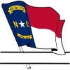 North Carolina flag text banner