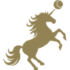 Unicorno Tennista Giocatore Tennis Ball Silhouette