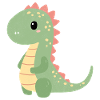 Buntes Dino Kindermotiv